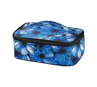 EtherSpher Elegante vibrante fiori blu nero decorativo spiaggia Cooler Bag isolato Lunch Box per gli uomini per impermeabile bulto de almuerzo para Mujer