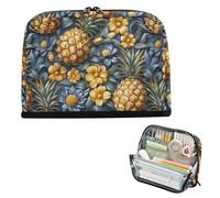 EtherSpher Estate Frutta Ananas Giallo Colorato Matita Bag Grande Capacità di Stoccaggio Sacchetto di Immagazzinaggio Organizzatore per le Donne Forniture scolastiche lapicera para nino
