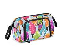 EtherSpher Felice Halloween Pozione Magica matita sacchetti Grande Capacità Scuola Must Haves con Maniglia per Man College cartucheras para el colegio