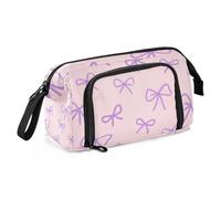 EtherSpher Finti Glitter Paillettes Bow Rosa Astuccio di Matita di Grande Capacità Scuola Astucci Multifunzionale per Le Donne Scuola Must Haves lapiceras estuche para mujer