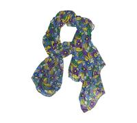 EtherSpher Fiori viola-blu Sciarpa lunga di seta sciarpa di seta calda sciarpa di seta per le donne collo per l'inverno bufandas para mujer para frio