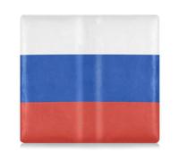 EtherSpher Flag Russia - Custodia a portafoglio in pelle di alta qualità, per documenti, carte, patente, Bandiera Russia, 1 size