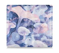EtherSpher Funghi astratti Illustrazione digitale blu rosa bianco PU pelle auto registrazione & assicurazione titolare auto essenziali per ID, patente di guida, chiavi di contatto schede informazioni,