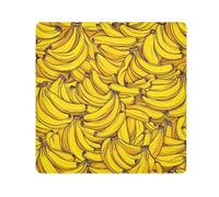 EtherSpher Giallo Cartone Animato Banane Trucco Borsa Da Viaggio Panno Portatile Da Viaggio Make Up Organizzatore Wrap 21.7 X 21.7 Wrapper Organizzatori Cosmetici Per Il Viaggio, Banane Gialle