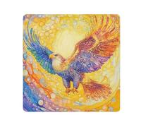 EtherSpher Giallo e Blu uccello Diffondere Le Ali Make Up Bag Sacchetti Panno Protettivo Cosmetico Organizzatore Wrap 21.7 X 21.7 Wrapper Per Organizzazione, uccello giallo e blu allargò le ali,