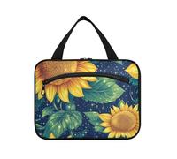 EtherSpher Giorno dei genitori Bella girasole giallo appeso borsa per gli uomini con gancio, designer compatto borsa da barba per gli uomini per accessori per le donne crociere estuche para guardar