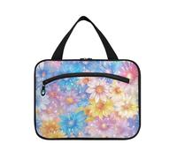 EtherSpher Giorno dei genitori Belle Fiori appesi borse cosmetiche da viaggio con gancio, borse portatili di design con cerniera per le donne palestra bolso de mano para hombre L, Festa dei genitori