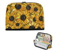 EtherSpher Girasoli Giallo Matita Astucci Grande Capacità Penna Caso In Piedi Matita Titolare per Adulti Scuola Must Haves materiales escolares para nina