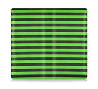 EtherSpher Green Black Line - Custodia a portafoglio in pelle di alta qualità, con porta tessere, per carta d'identità, patente di guida, chiavi di contatto, Linea nera verde, 1 size