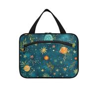 EtherSpher Green Planets Cartoon appeso borsa cosmetica da viaggio con gancio, accessori di design borsa cosmetica per il viaggio deve palestra porta cosmeticos mujer para cartera L, cartone animato