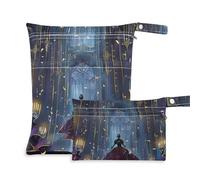 EtherSpher Holy Cathedral borse a prova di disordine per bambino, confezione da 2 sacchetti bagnati per costume da bagno con manici per palestra, yoga