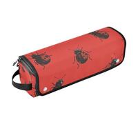 EtherSpher Hot Hair Tools Borsa da viaggio e tappetino resistente al calore a doppio strato custodia da viaggio per straigheners, ferro arricciacapelli, asciugacapelli, borsa da viaggio bordeaux Lady