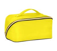 EtherSpher Il giallo ha progettato le borse cosmetiche con la borsa cosmetica leggera di viaggio di capacità dei divisori verticale indipendente