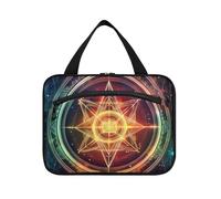 EtherSpher Kit da viaggio per uomo con gancio, pieghevole, da appendere, per donne, per viaggi e donne bolso per maquillaje de mujer L, Astrologia misteriosa colorata dei tarocchi, Large