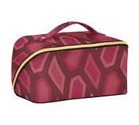 EtherSpher La linea irregolare rossa ha progettato la borsa cosmetica con i divisori impermeabile borsa cosmetica per la borsa con gli scomparti & la maniglia