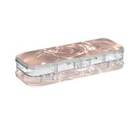 EtherSpher La struttura dell'oro di rosa ha progettato le casse delle penne di strato della scatola di plastica della matita trasparente 2 per