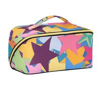 EtherSpher Le stelle colorate dei cartoni animati sono borse per il trucco progettate alla moda con divisori grandi borse per il trucco per le donne accessori da viaggio