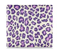 EtherSpher Leopard Purple Premium Leather Car Registrazione e Assicurazione Holder Accessori Camion per Patente di Guida, Carte & Documenti Essenziali, Leopardo viola, 1 size