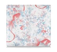 EtherSpher Lovely Wind Cherry Blossom Goldfish Premium Leather Auto Registration Assicurazione & ID Card Holder Automobile Portafoglio Organizer per Patente di Guida, Carte & Documenti Essenziali