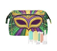 EtherSpher Mardi Gras Carnevale Tie Coin Masks_4 Borsa cosmetica con cerniera Borse cosmetiche con cerniera Portamonete da donna per oggetti personali Organizer, Mardi Gras, Cravatta Carnevale,
