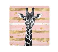 EtherSpher Masai nero giraffa pesca e oro a righe cosmetici sacchetto panno autoadesivo gioielli organizzatore Wrap 51,7 x 21,7 involucro per articoli da toeletta, Nero Masai Giraffa Pesca E Oro a