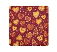 EtherSpher Merry Christmas Love Red Cookies Sacchetti Cosmetici Panno Magico Autoadesivo Make Up Organizzatori Wrap 54 X 55 Wrapper Organizzatore Borse Per Le Donne, Buon Natale amore biscotti rossi,