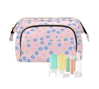 EtherSpher Multi-blu Pinwheels Makeup Bag Zipper Hanging Travel Toiletry Bag Makeup Period Bag per la conservazione dei cosmetici, girandole multi-blu, 1 size