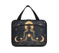 EtherSpher Muse Moon Godness Boho gotico appeso da viaggio da appendere articoli da toeletta con gancio, designer unisex borsa trucco per auto per le donne viaggio bolso para maquillaje de mujer L