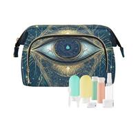 EtherSpher Mystic Tarot Astrological Eyes Cosmetici Bag Zipper Borse Cosmetiche Per Le Donne Delle Donne Della Borsa Della Moneta Portafoglio per Custodie di Carta Organizzatori di Den, Tarocchi