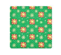 EtherSpher Natale Oro Fiocco di Neve Box Borse Da Viaggio Panno Lente Della Macchina Fotografica Adesivo Magico Gioielli Organizer Wrap 21.7 X 21.7 Wrapper Per Articoli Da Bagno, Scatola di fiocchi di