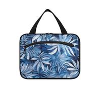 EtherSpher Nautical Beach Ocean Style Fiocchi di neve Safari appeso borse cosmetiche per le donne viaggio con gancio, designer borse da toilette pieghevoli per viaggio essenziali toilette bolso para