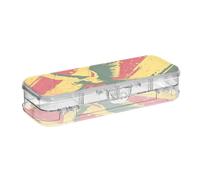 EtherSpher Nazionale Vietnam Guerra Veterani Giorno Uccello Rosso-giallo Progettato Cancella Matite Box Doppio Deck Hard Penne Case Scatole Per Forniture di Cancelleria Con Coperchio