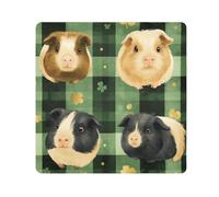 EtherSpher Nero e Oro Porcellino d'India Verde Buffalo Plaid Love Home Family Together St Make Up Bag Camera Lens Panno Autoadesivo Makeup Organizer Wrap 51,7 X 21,7 Wrapper Trucco Per Le Donne, Nero