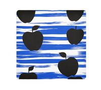 EtherSpher Nero Personalizzato Blu Reale A Righe Make Up Bag Sacchetti Panno Protettivo Cosmetico Sacchetto Organizzatore Wrap 21.7 X 21.7 Wrapper Per Articoli Da Toeletta, Nero Personalizzato Royal