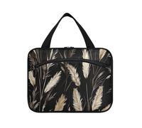 EtherSpher Nero Valentine Romantico Lavanda Appeso Borsa da viaggio da uomo con gancio, designer lavabile make up borse per le signore crociere maletín para maquillaje L, Lavanda romantica di San