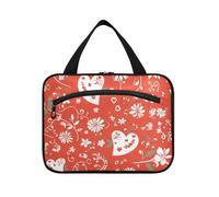 EtherSpher Paisley fiore cuore appeso grande borsa da toilette da viaggio con gancio, designer carino grande capacità trucco borsa per il viaggio make up zaino in spalla bolso de mano para hombre L