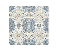 EtherSpher Paisley Glory Blue Seamless Picture Seamless Pattern_1 Borsa per il trucco Panno Magic Sticker Makeup Bag Organizer Wrap 21.7 X 21.7 Wrapper Trucco per le donne, Paisley gloria blu senza