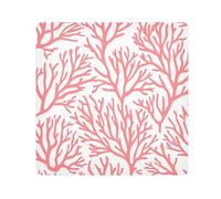 EtherSpher Peach Coral Red Makeup Bag Camera Lens Cloth Magic Sticker Travel Bag Organizer Wrap 21.7 X 21.7 Wrapper per articoli da toeletta, Pesca Rosso corallo, 21.7x21.7in