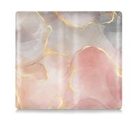 EtherSpher Peach Gray Gold Glitter Traces Leather Car Registration and Insurance Card Holder Accessori per camion per patente di guida, carte e documenti essenziali, Tracce Glitter Oro Grigio Pesca, 1