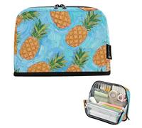 EtherSpher Pittura artistica Blu Frutta Ananas Matita Cassa Della Penna di Grande Capacità Caso Cosmetico Ad Alta Capacità Moneta per Bambini Asilo estuche de lápices para ninas