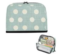 EtherSpher Pois verde matita titolare caso grande capacità penne borse in piedi cancelleria matita caso per ragazzi scuola preppy caja para lapices escolares nina