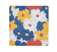 EtherSpher Polka Dot Fiore Vettore Fiore Make Up Bag Camera Lens Panno Magico Portatile Trucco Organizzatore Wrap 21.7 X 21.7 Wrapper Trucco Per Le Donne, fiore di vettore del fiore del punto di