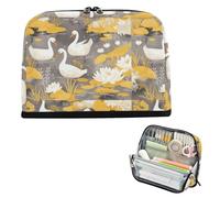 EtherSpher Pond Duck Yellow Gray Pencil Box Case Grande Capacità Penna Caso Slot Cancelleria di Stoccaggio per Ragazze Teen Viaggio bolsita para lapices