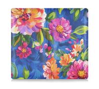 EtherSpher Porta carte in pelle di alta qualità per conducente, proprietario, rimorchio, moto, barca, Pittura A Olio Colore Senso Fiori, 1 size