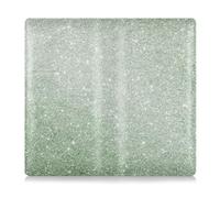 EtherSpher Portafoglio in pelle di alta qualità con glitter stellati e carta di assicurazione, colore grigio chiaro e verde, perfetto per auto, per carta d'identità, patente di guida, chiavi di