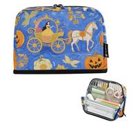 EtherSpher Principessa Carrozza Blu Arte Pittura Matita Borsa Grande Capacità Penne Astucci Grande Sacchetto di Cancelleria per Adolescenti Forniture Scuole Superiore cartucheras para ninos