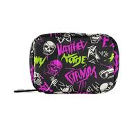 EtherSpher Punk Peach Black Skulls Rock borse medicine per le donne con scomparti staccabili attaccabile pillola organizzatore 3 volte al giorno per borsa