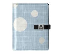 EtherSpher Punti Blu Cuoio Foderato Spirale Notebook Impermeabile Della Copertura Della Prova Del Taccuino College A Righe Per Il Collegio 6.7x9