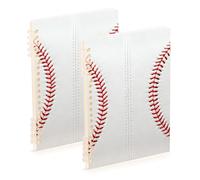 EtherSpher Quaderno a spirale formato A5 da baseball con cuciture bianche, 21,1 x 14,5 cm, copertina rigida, 60 fogli per viaggi e scrittura