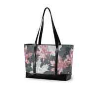 EtherSpher Red and White Maple Leaf Impermeabile donne laptop tote bag con cerniera borsa 14 pollici per pendolari con pranzo maletín para laptop mujer